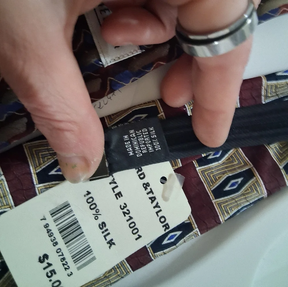 Van Heusen 100% Silk Kids Zipper Ties- Black Blue Brown Tan - Bundle Or Separate